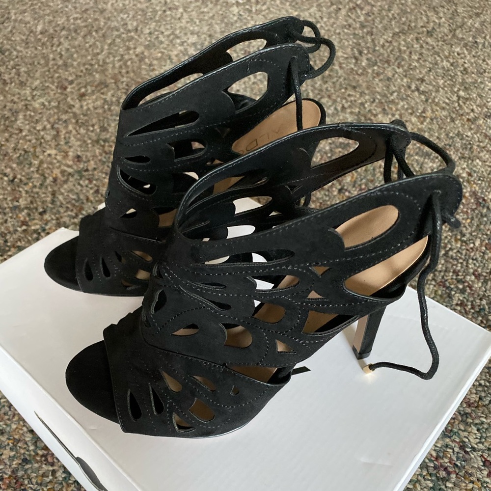 Aldo black suede heels - Picture 2 of 6